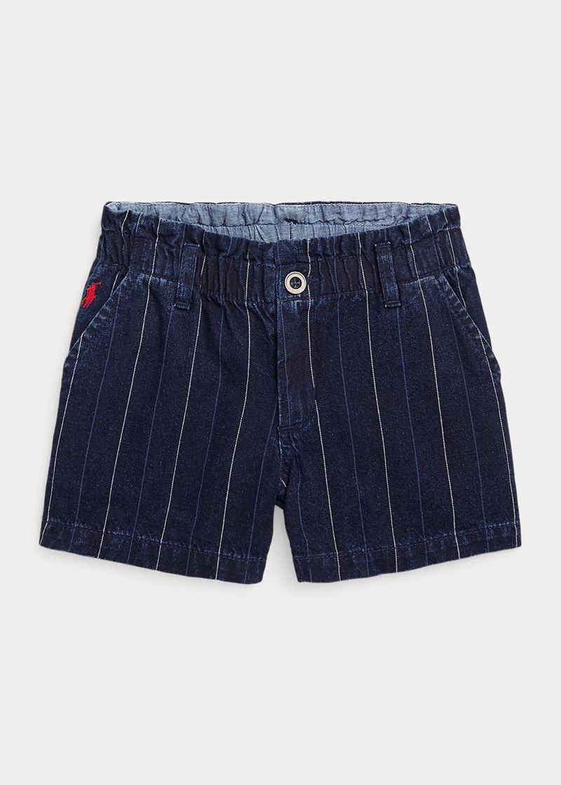 Shorts Ralph Lauren Niña 1.5-6.5 Años Striped Cotton Twill Paperbag Chile Azul Marino CLQPZ-9851